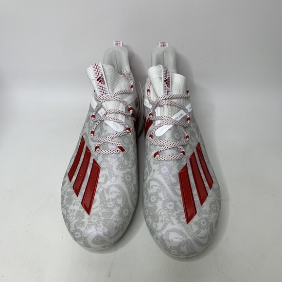 Adidas Football Cleats Adizero Reign Young King Mens Size 9.5 FU6708 Floral Red main image 5